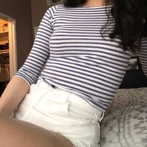 Brandy Melville Striped Mid Sleeve!!